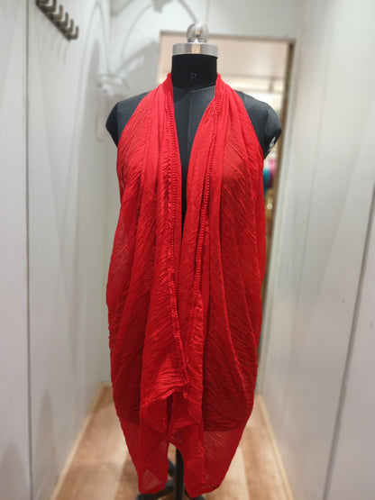 Chiffon Dupatta with Lace Border – Elegant Lightweight Dupatta for Women