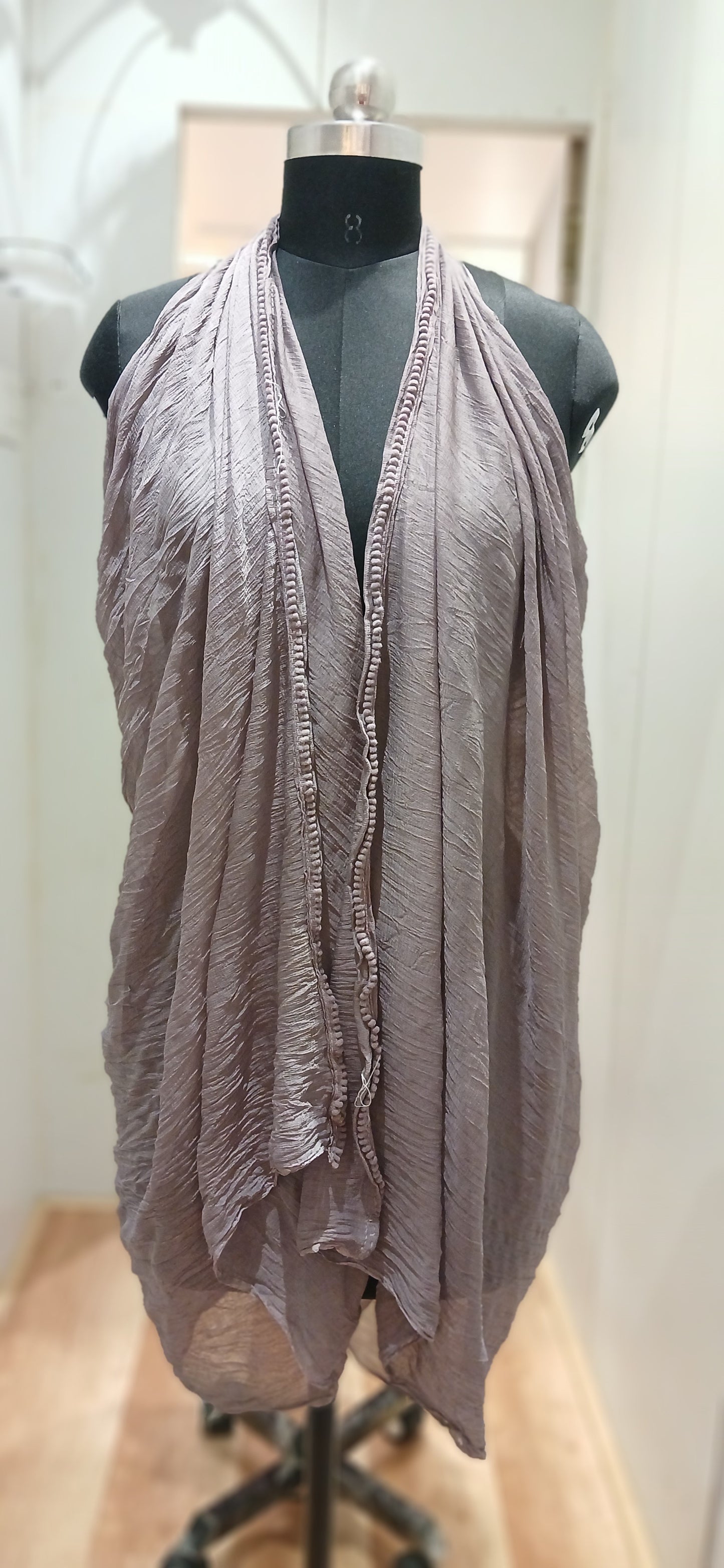 Chiffon Dupatta with Lace Border – Elegant Lightweight Dupatta for Women