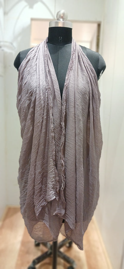 Chiffon Dupatta with Lace Border – Elegant Lightweight Dupatta for Women