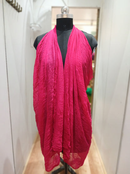 Chiffon Dupatta with Lace Border – Elegant Lightweight Dupatta for Women