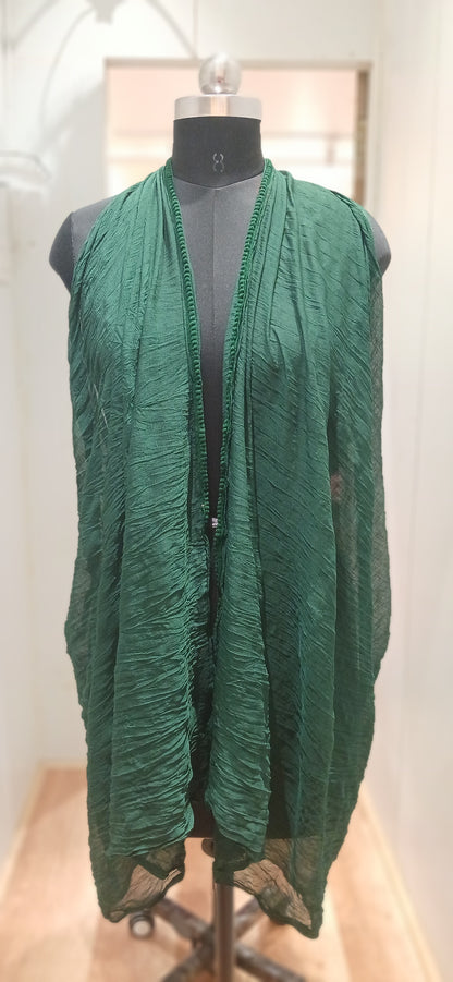 Chiffon Dupatta with Lace Border – Elegant Lightweight Dupatta for Women